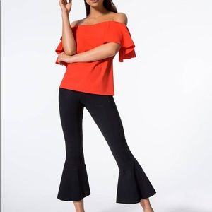Carbon38 dubai pants and flare cropped long medium